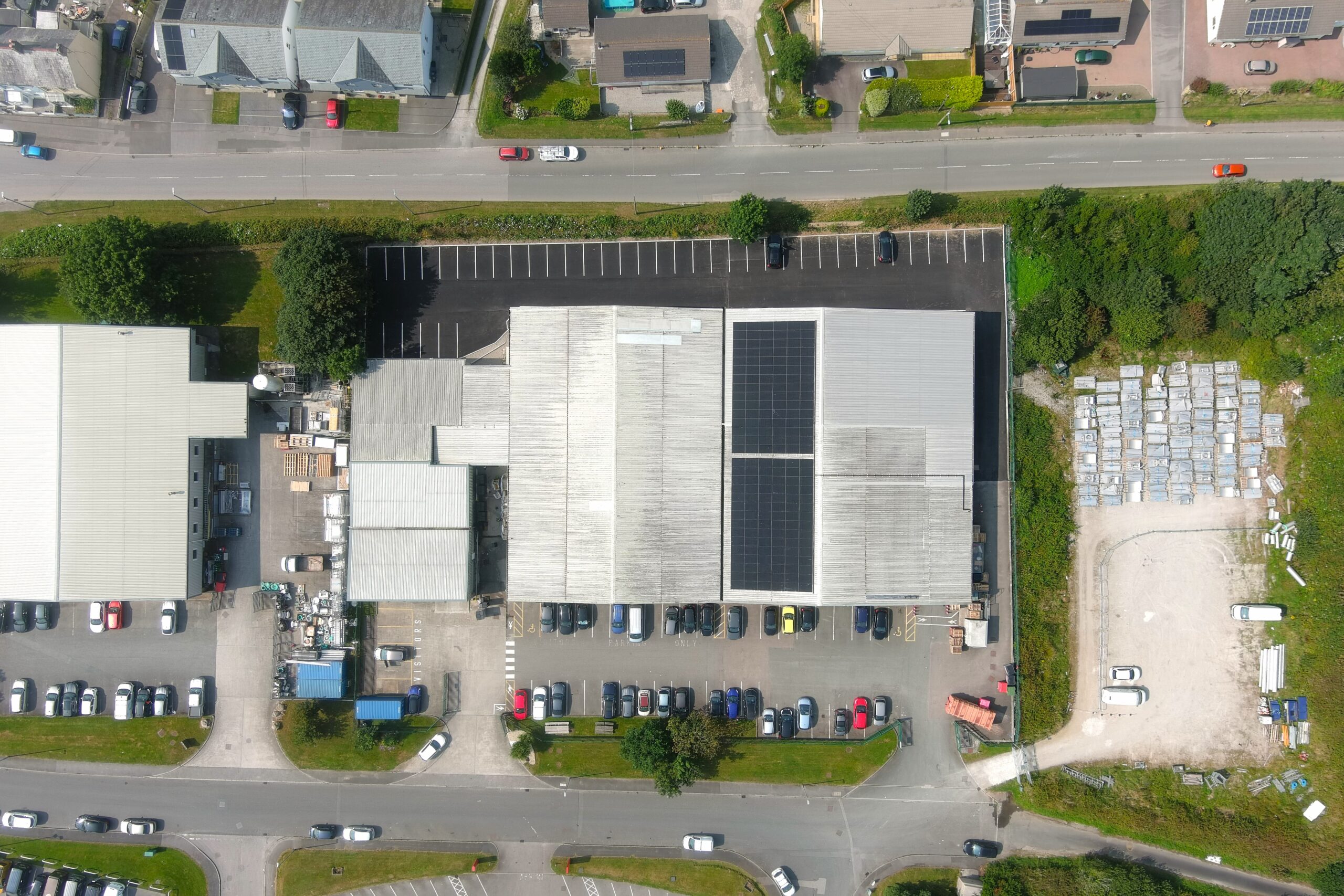 180 solar PV panels installed on rooftop of Celtic & Co for Refined Brands