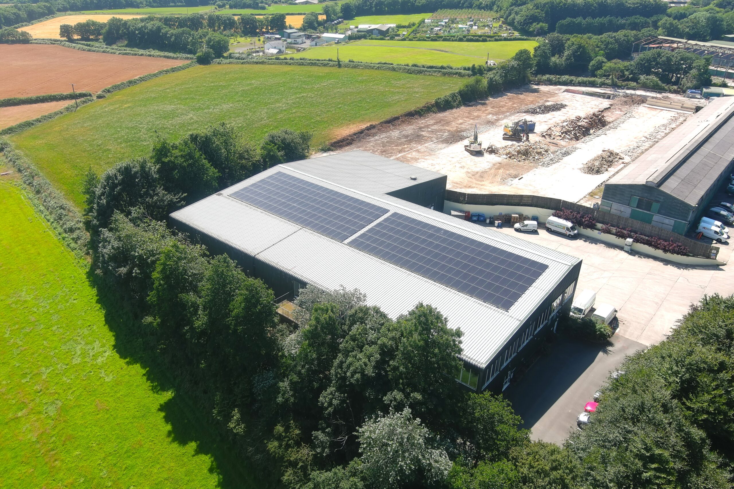 Country Lanes Foods solar PV installation from CleanEarth